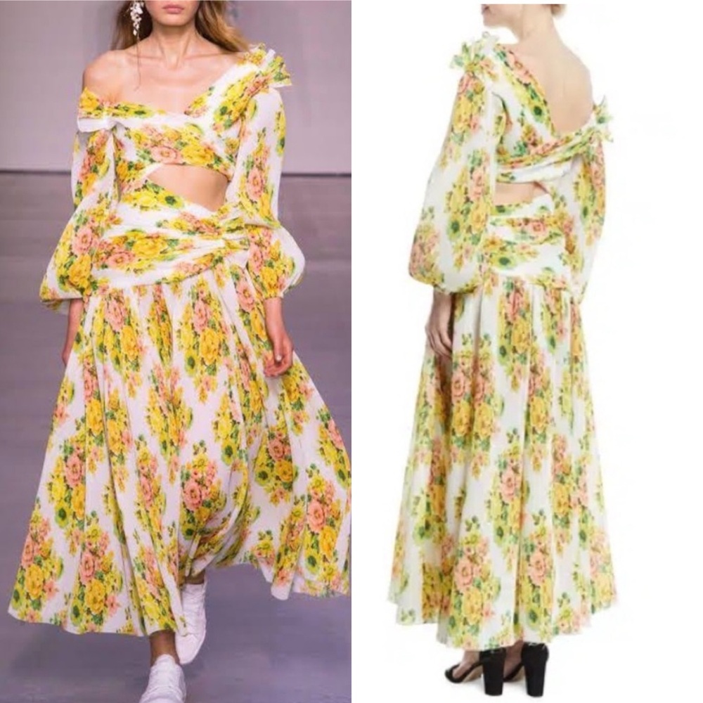 ZIMMERMANN Golden Surfer Midi Dress